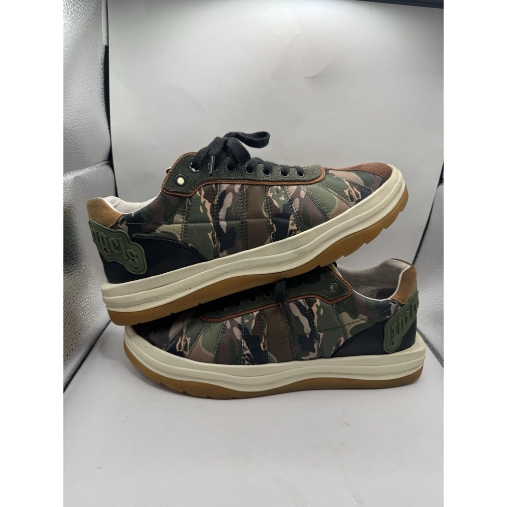 Palm Angels Camo Low Top Sneakers Mens Size 11 EU 44 White Green Brown With Box